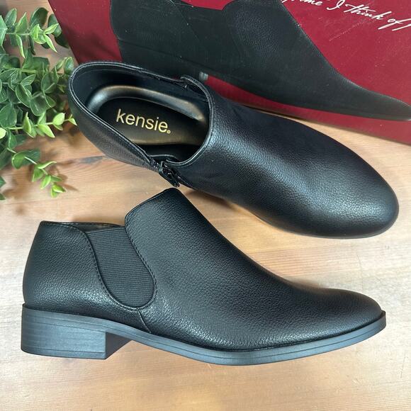 Kensie Women's Sammy Black Ankle Boots Bootie Size 7 - Picture 1 of 7